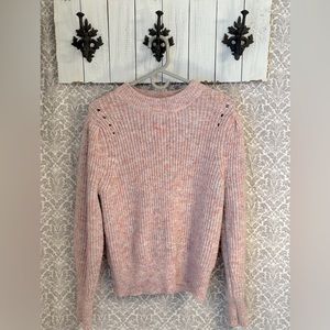 L | Pink/Multi Color Sweater "a new day"